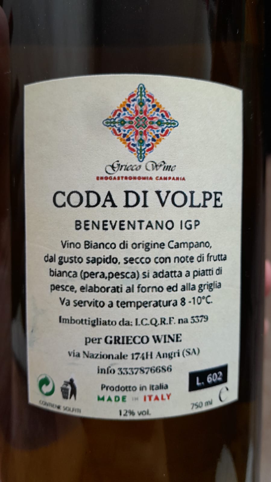 Coda di volpe - Beneventano IGP (6 pz)